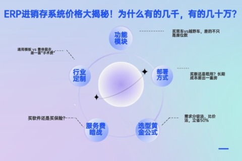 ERP进销存系统价钱大揭秘！为什么有的几千，，，，，，有的十几万？？？？？？