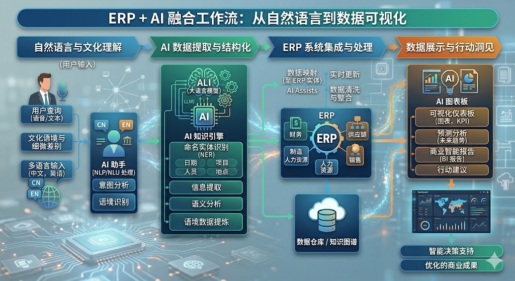 AI原生嵌入ERP：智能体+大模型正在改变企业管理系统的底层玩法