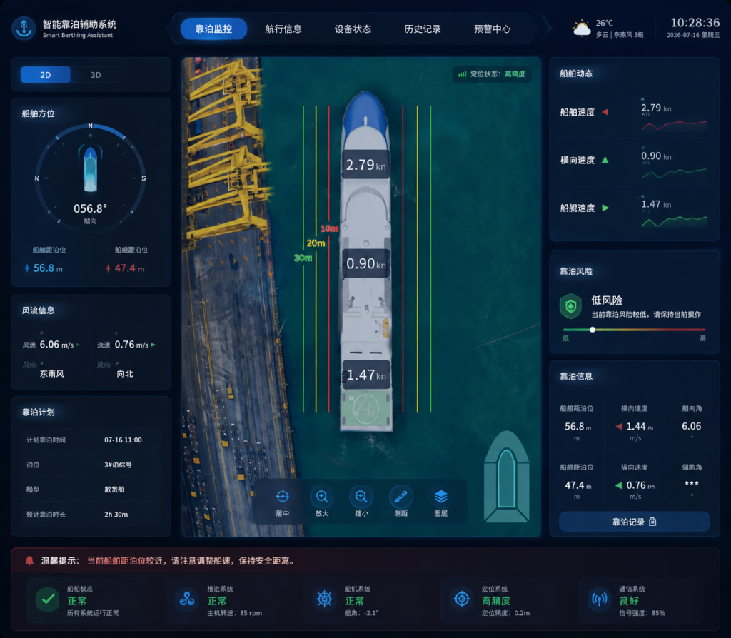船舶辅助靠离泊与航行辅助 APP 案例