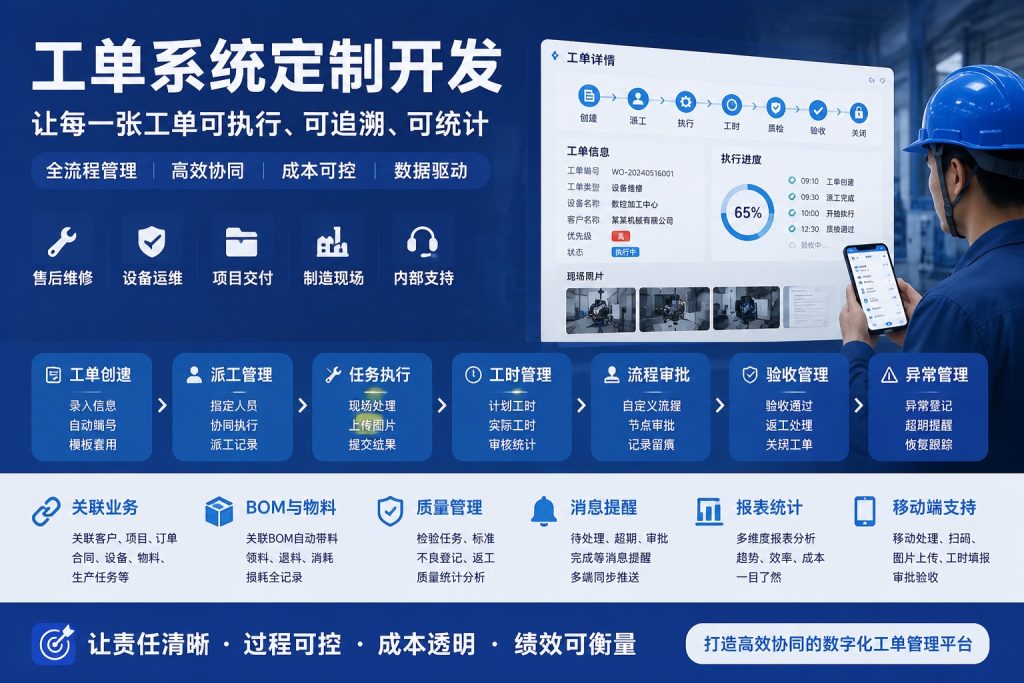 企业工单系统定制开发方案