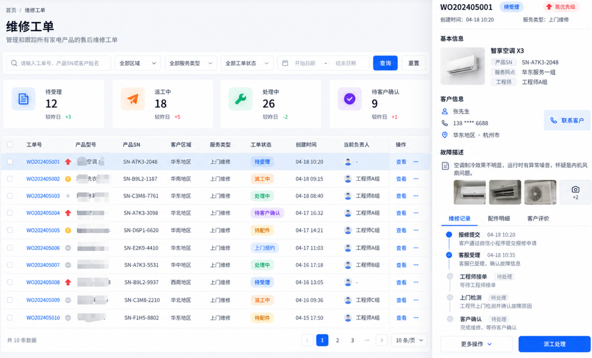 电器品牌售后服务系统如何建设?从微信报修到维修工单的数字化管理